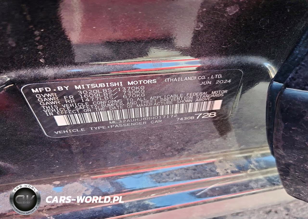 2024 Mitsubishi Mirage Es VIN:ML32AUHJ8RH017172 - 13