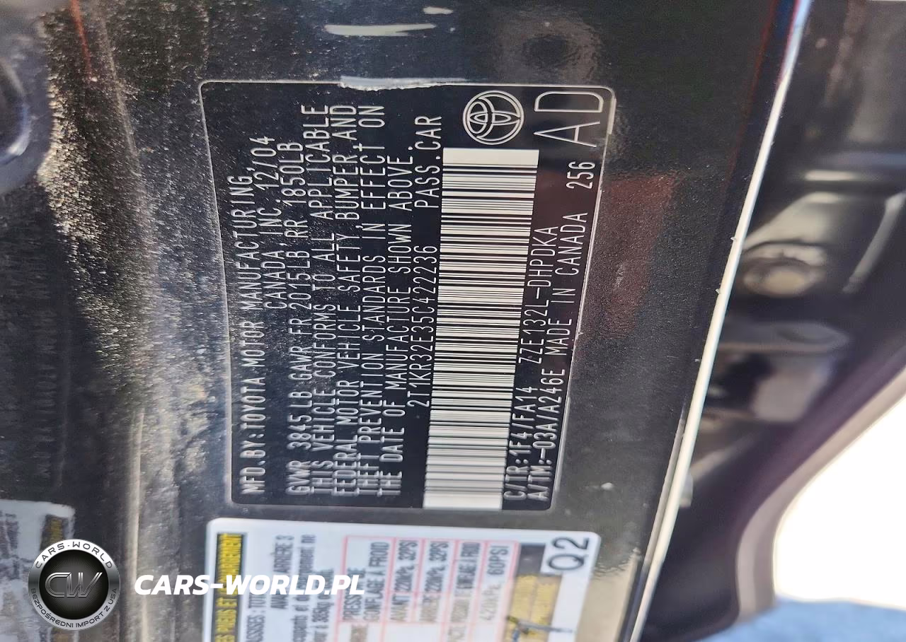 2005 Toyota Matrix Base VIN:2T1KR32E35C422236 - 12