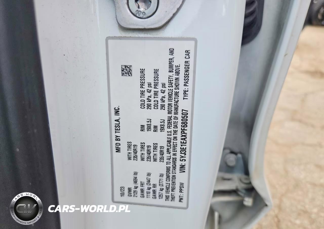 2023 Tesla Model 3 VIN:5YJ3E1EAXPF680507 - 12