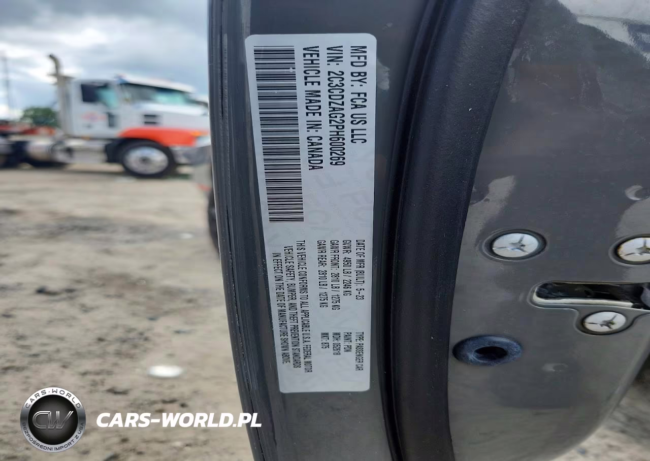 2023 Dodge Challenger Sxt VIN:2C3CDZAG2PH600269 - 13