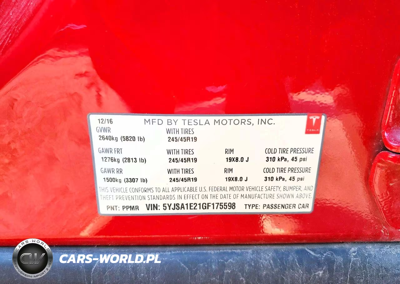 2016 Tesla Model S VIN:5YJSA1E21GF175598 - 13