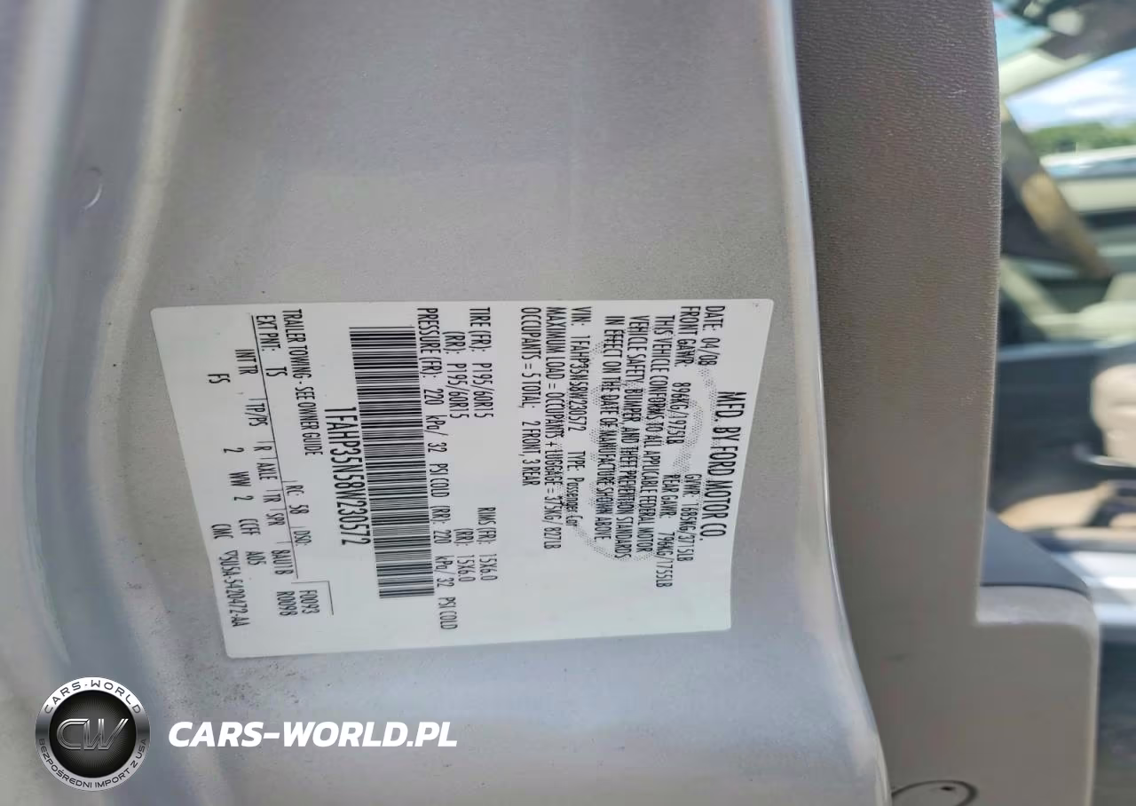 2008 Ford Focus Se VIN:1FAHP35N58W230572 - 12
