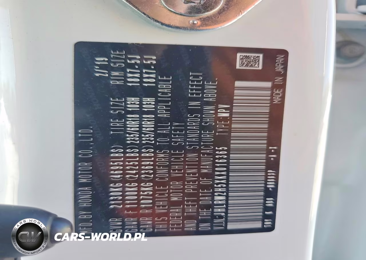 2019 Honda Cr-V Ex VIN:JHLRW2H5XKX016365 - 13