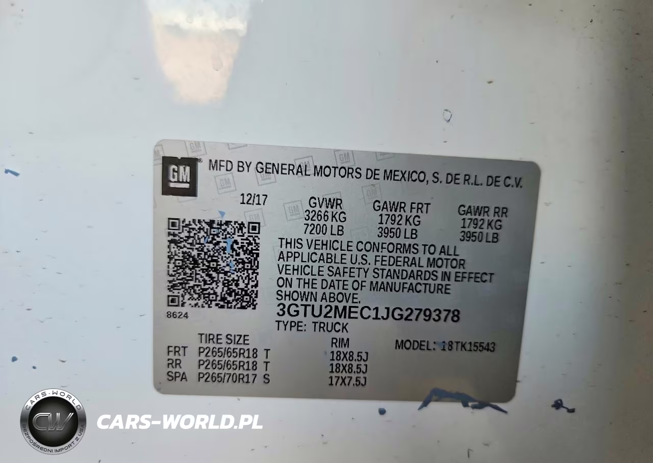 2018 GMC Sierra K1500 Sle VIN:3GTU2MEC1JG279378 - 12