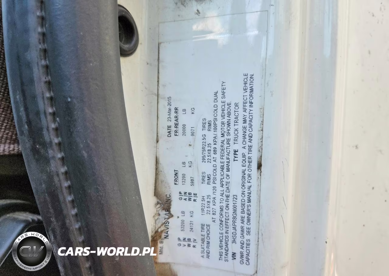 2016 International Prostar Semi Truck VIN:3HSDJAPR8GN001723 - 13
