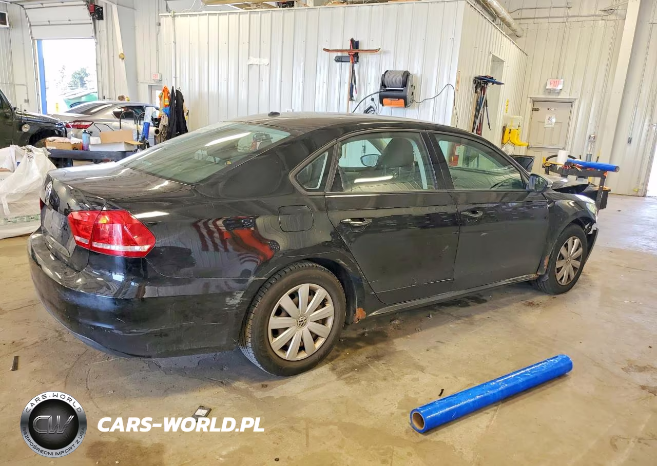2012 Volkswagen Passat S VIN:1VWAP7A35CC073656 - 3