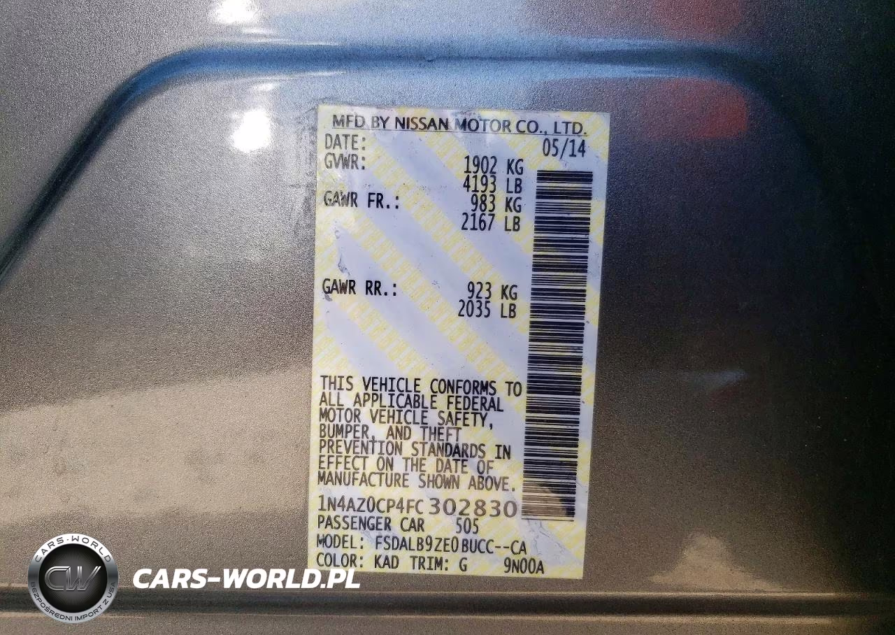 2015 Nissan Leaf S VIN:1N4AZ0CP4FC302830 - 13