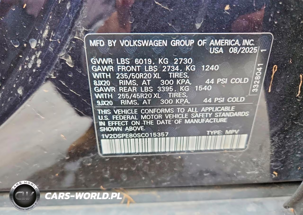 2025 Volkswagen Id.4 Pro VIN:1V2DSPE80SC015357 - 14