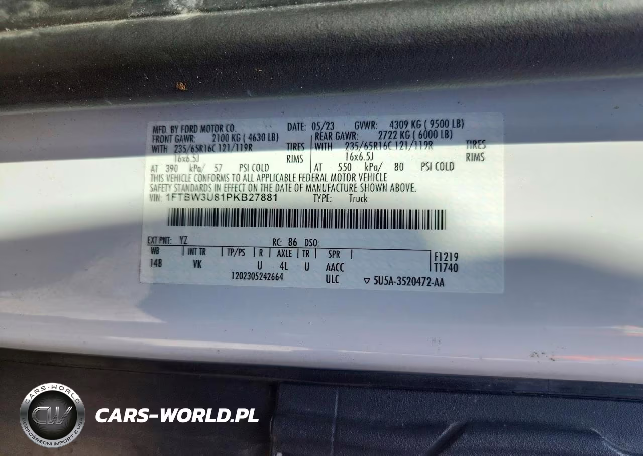 2023 Ford Transit T-350 VIN:1FTBW3U81PKB27881 - 12