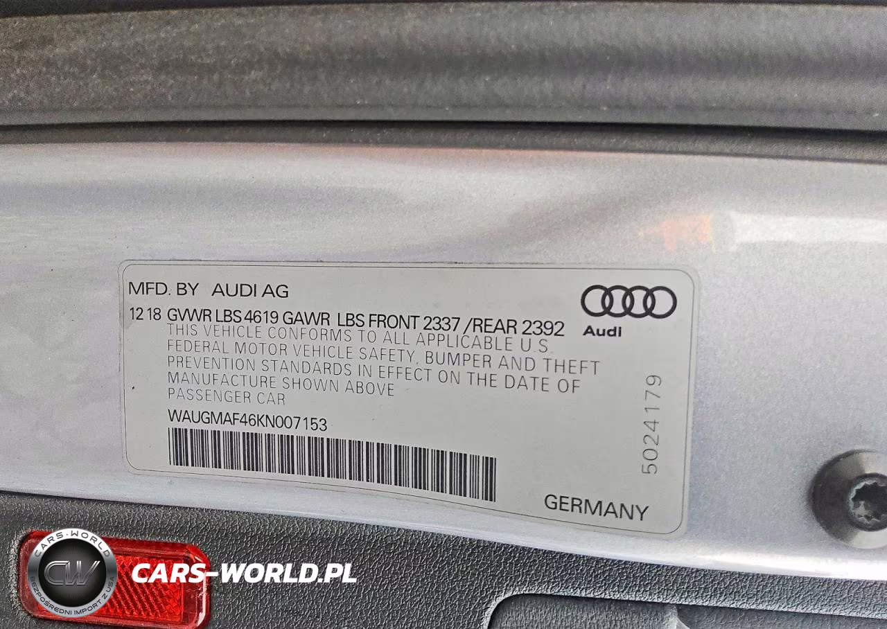 2019 Audi A4 Premium VIN:WAUGMAF46KN007153 - 12