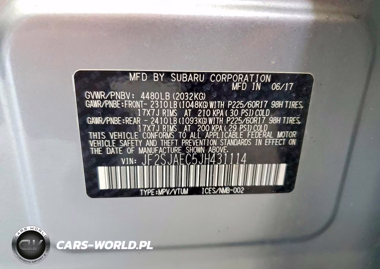2018 Subaru Forester 2.5I Premium VIN:JF2SJAEC5JH431114 - 14