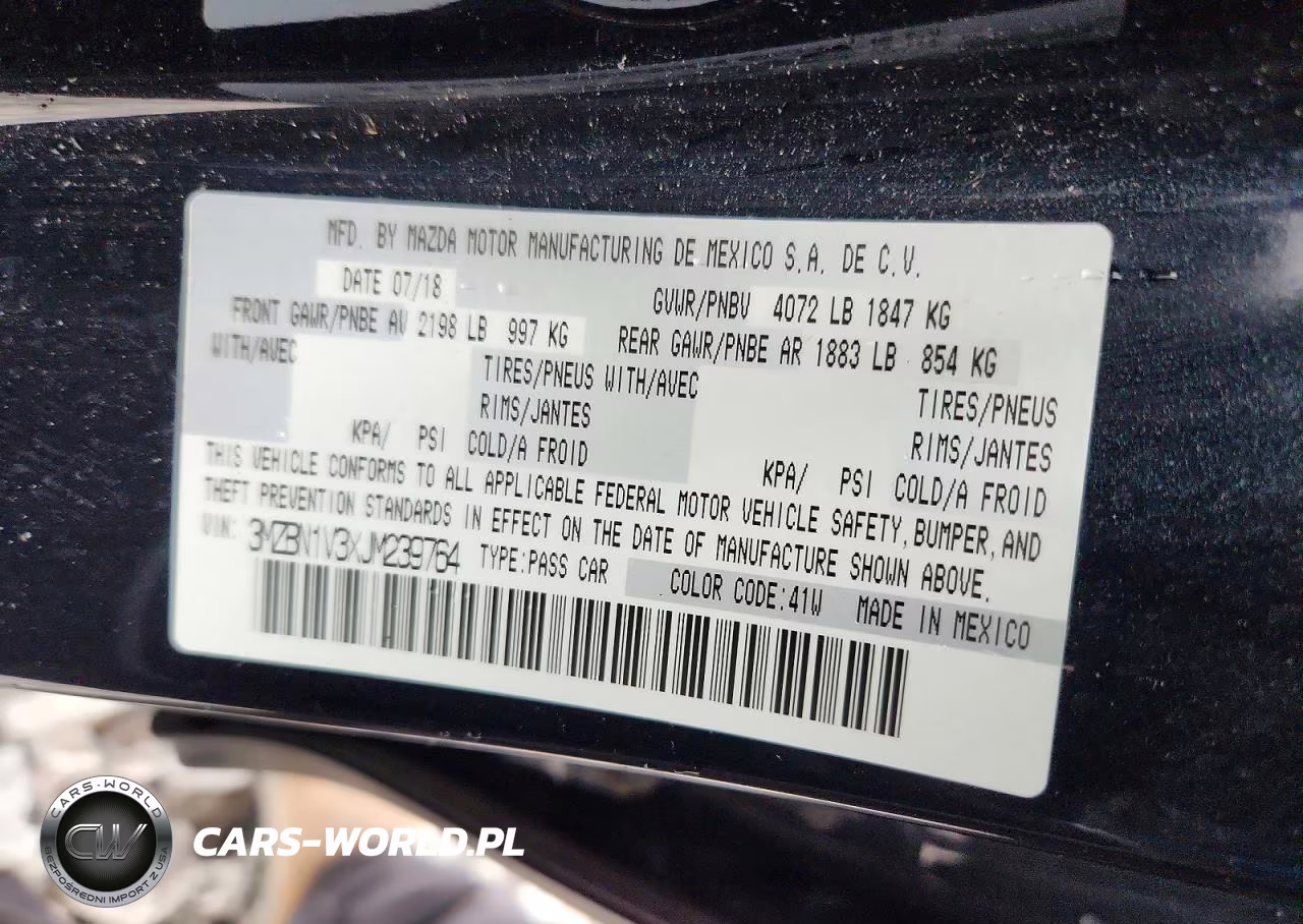 2018 Mazda 3 Touring VIN:3MZBN1V3XJM239764 - 12