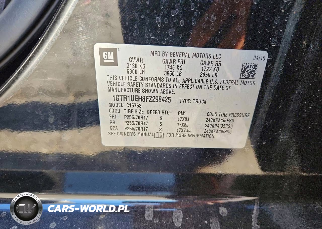 2015 GMC Sierra C1500 Sle VIN:1GTR1UEH8FZ298425 - 12