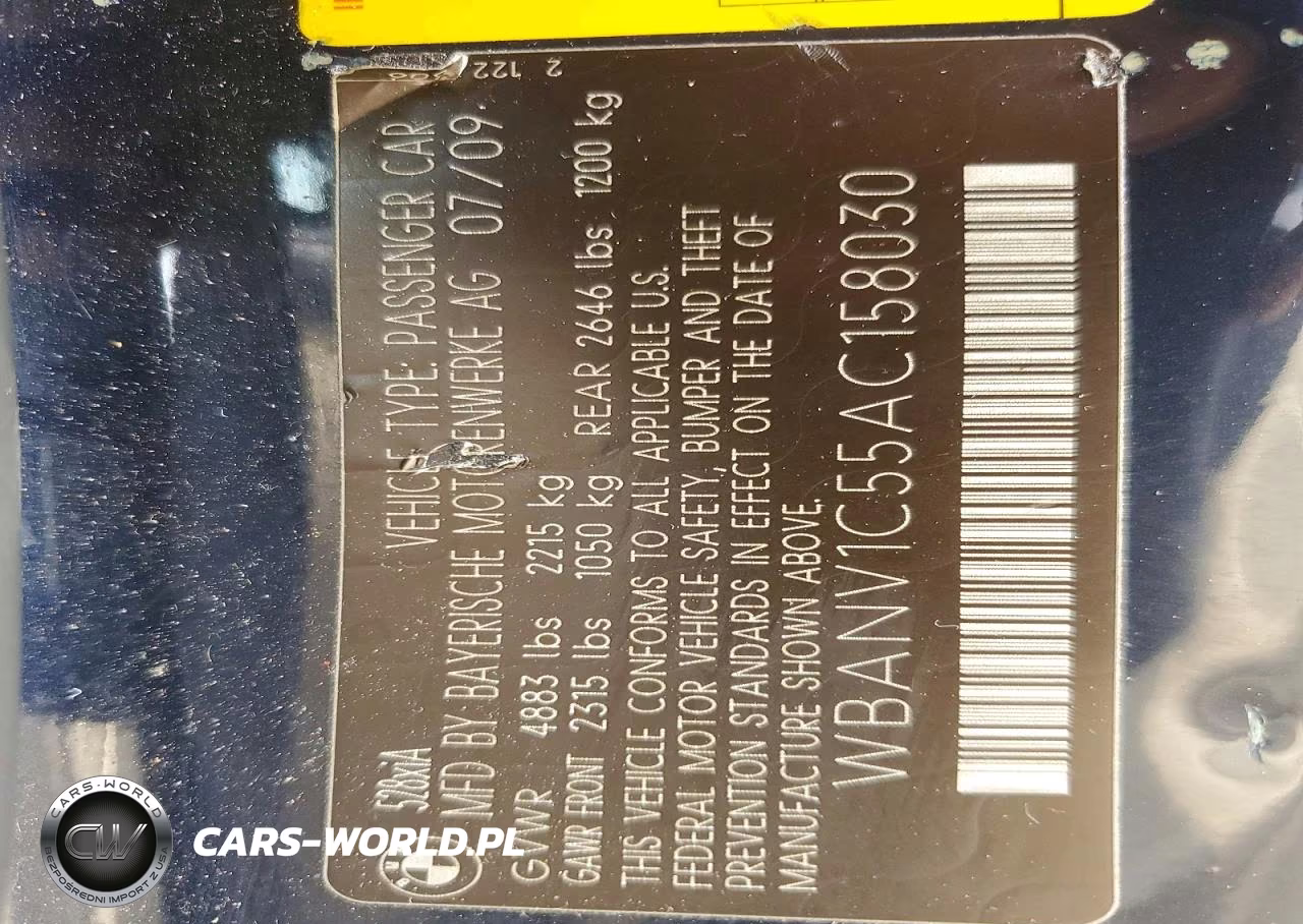 2010 BMW 528 Xi VIN:WBANV1C55AC158030 - 12
