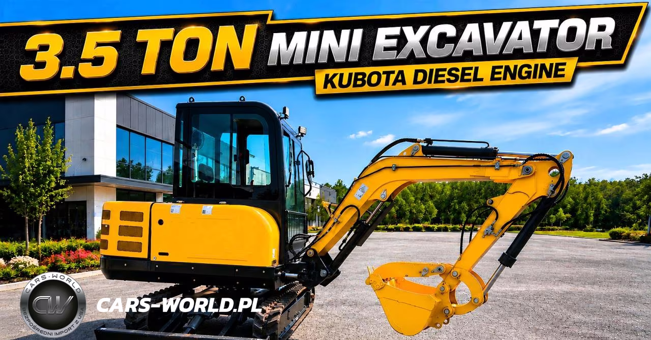 2024 3.5 Ton Mini Excavator Kubota D1703 Diesel Engine – zdjęcie 1 z 10