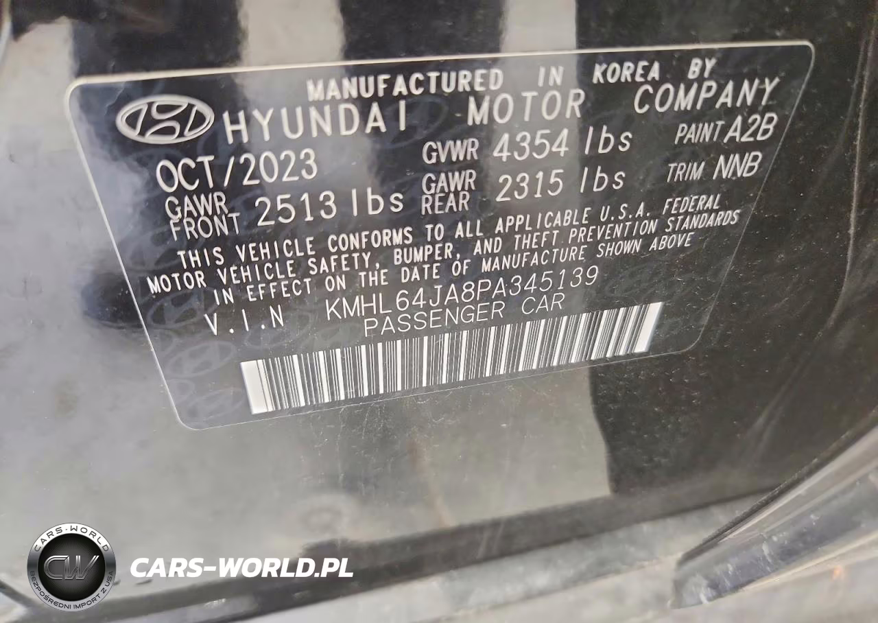 2023 Hyundai Sonata Sel VIN:KMHL64JA8PA345139 - 12