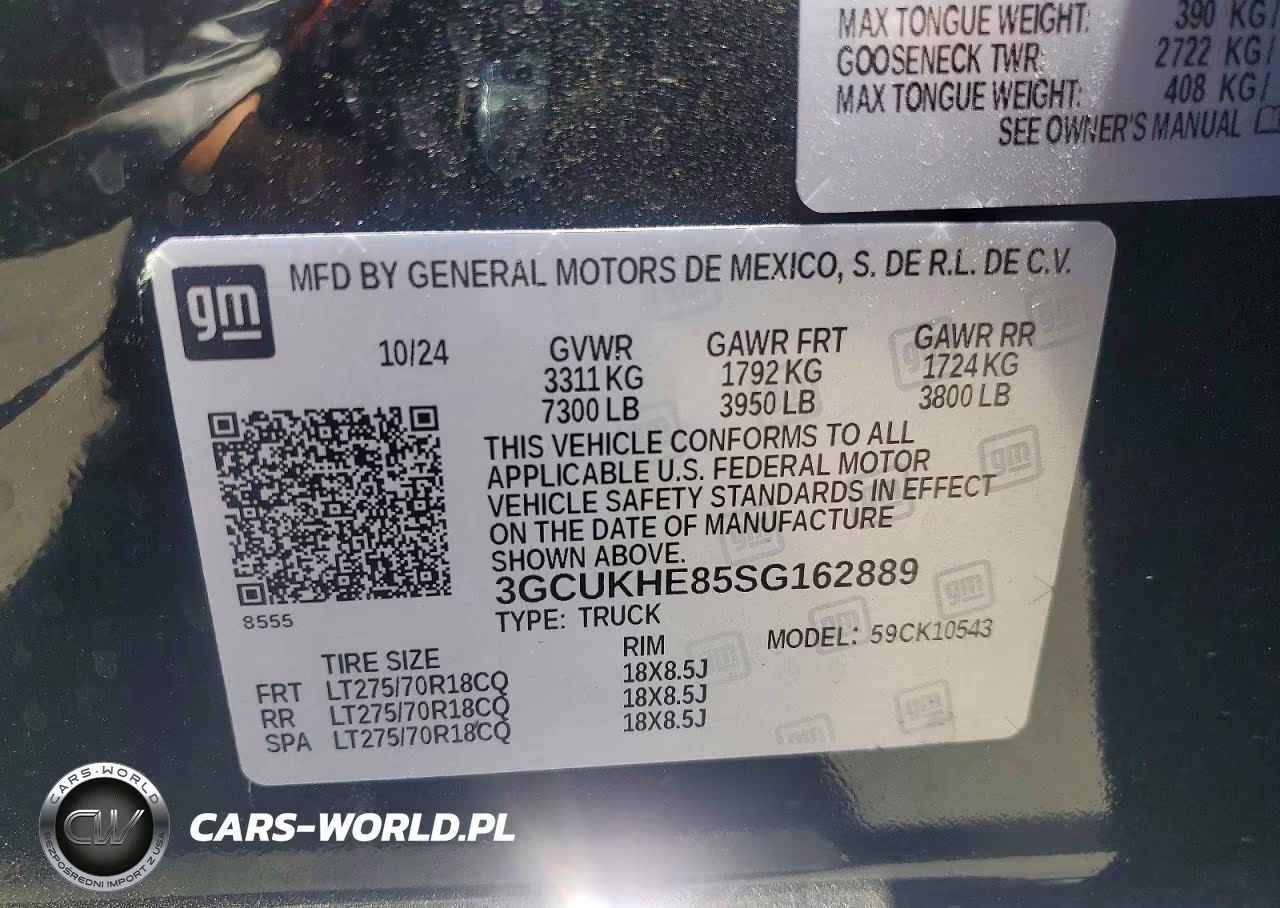 2025 Chevrolet Silverado K1500 Zr2 VIN:3GCUKHE85SG162889 - 12