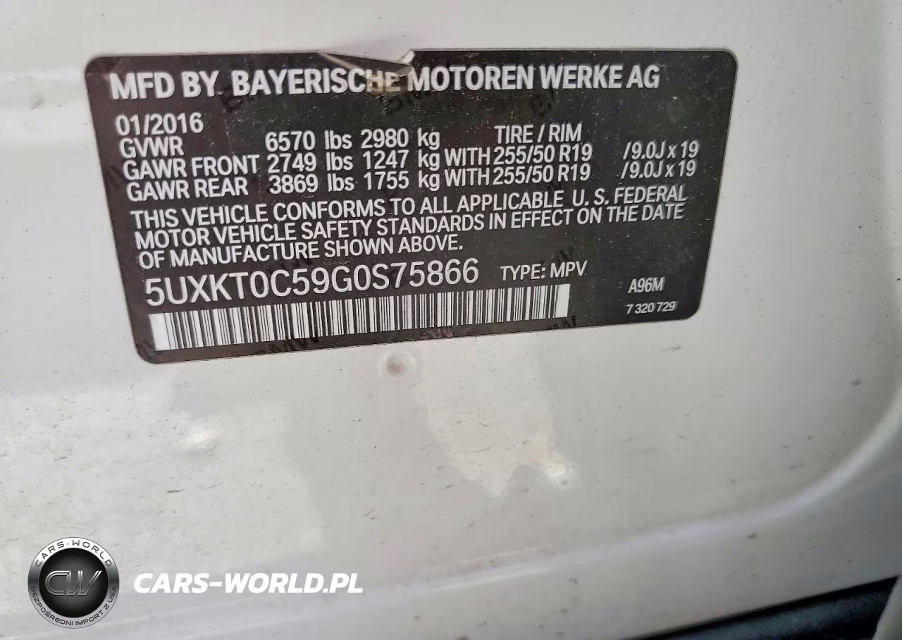 2016 BMW X5 Xdr40E VIN:5UXKT0C59G0S75866 - 14