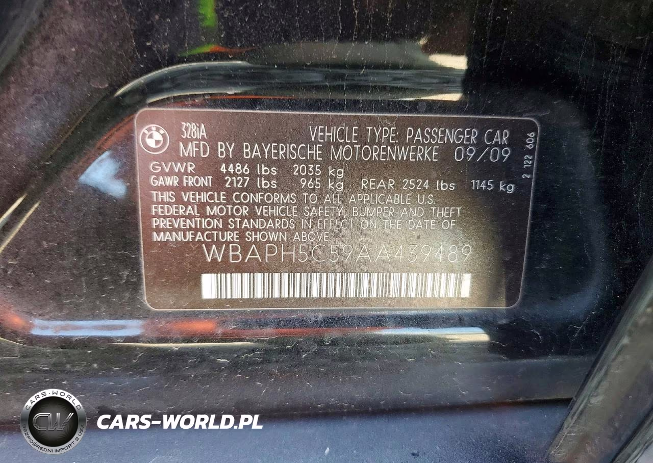 2010 BMW 328 I Sulev VIN:WBAPH5C59AA439489 - 12