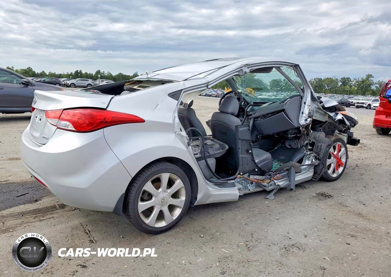 2013 Hyundai Elantra Limited VIN:5NPDH4AE2DH191053 - 3