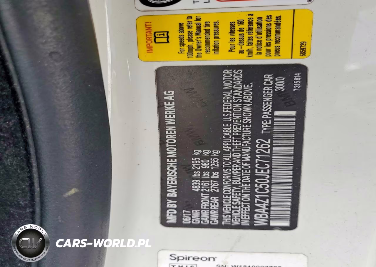 2018 BMW 430I VIN:WBA4Z1C50JEC71262 - 12
