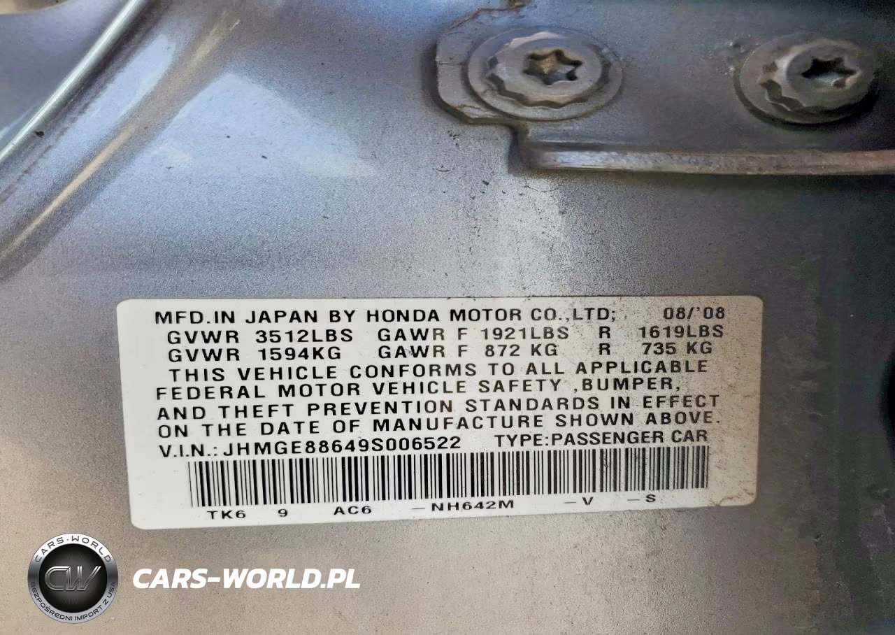 2009 Honda Fit Sport VIN:JHMGE88649S006522 - 12
