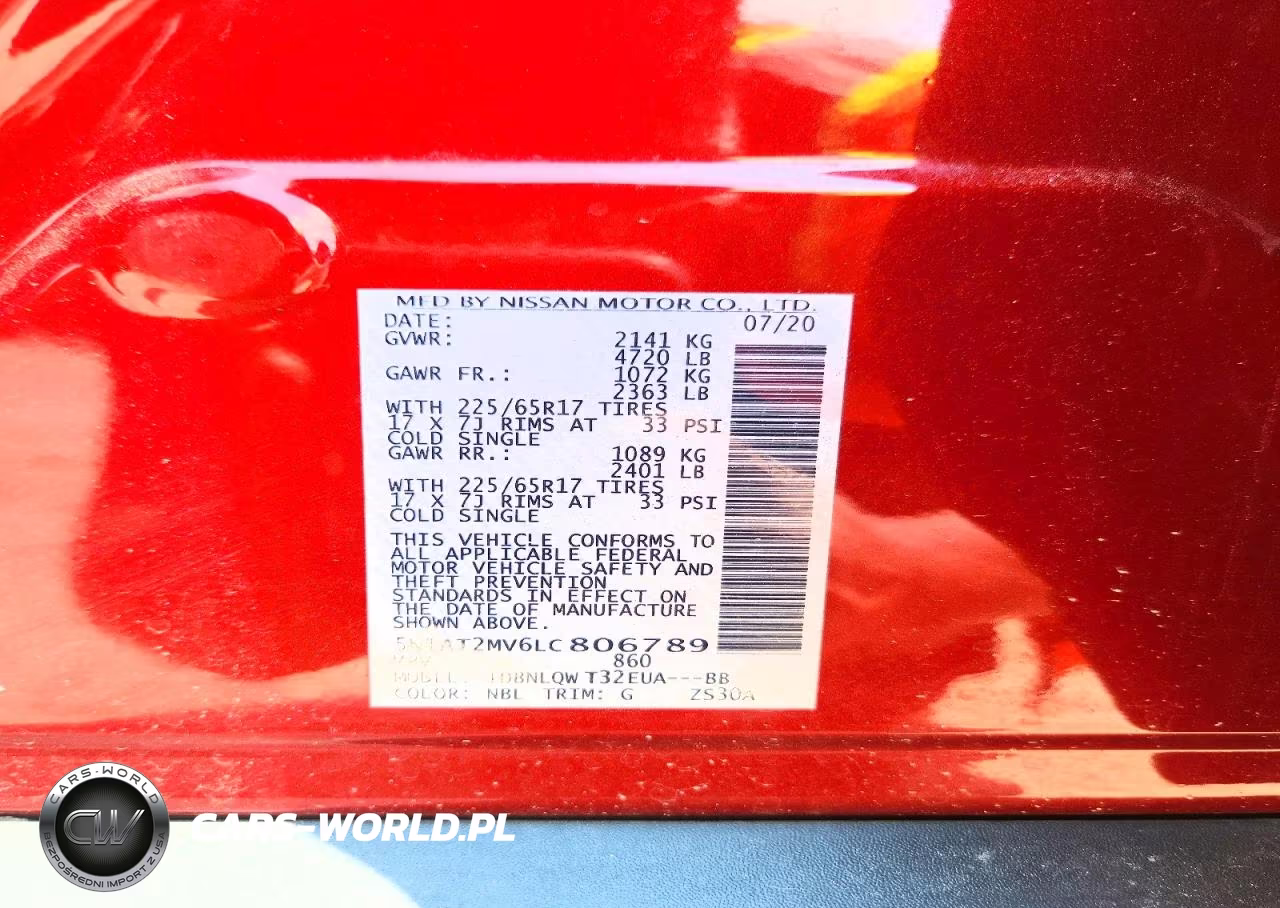 2020 Nissan Rogue Sv VIN:5N1AT2MV6LC806789 - 13