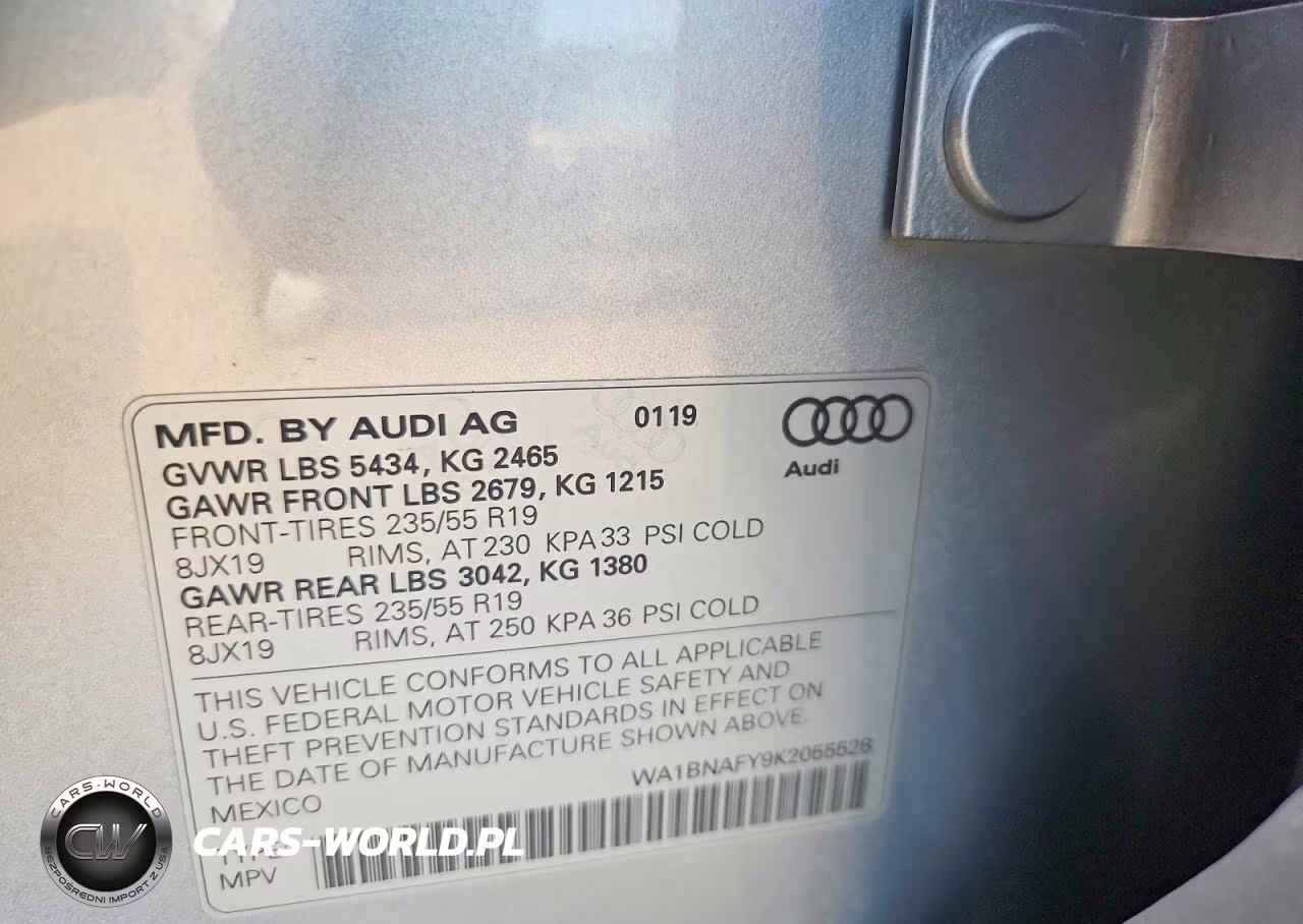 2019 Audi Q5 Premium Plus VIN:WA1BNAFY9K2055528 - 13