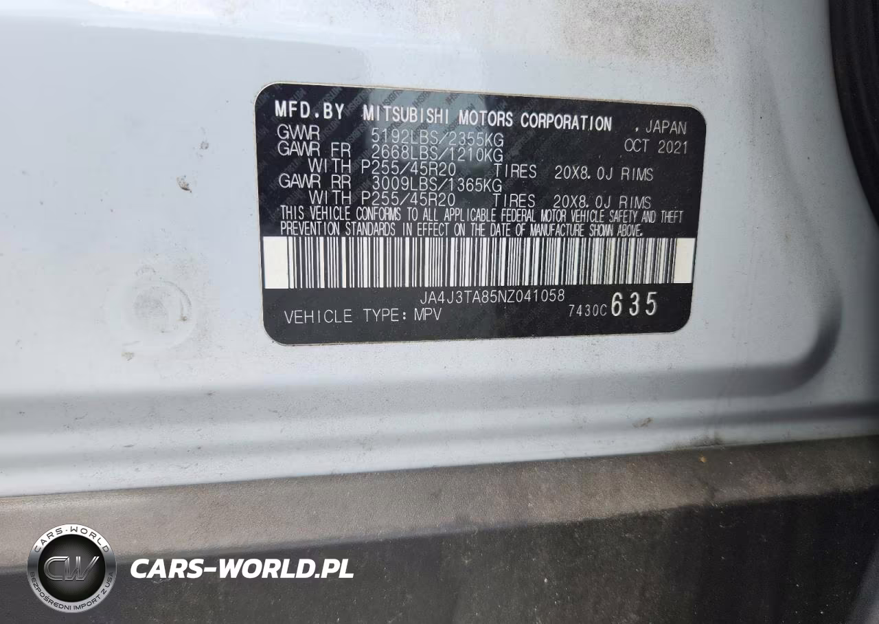 2022 Mitsubishi Outlander Es VIN:JA4J3TA85NZ041058 - 13