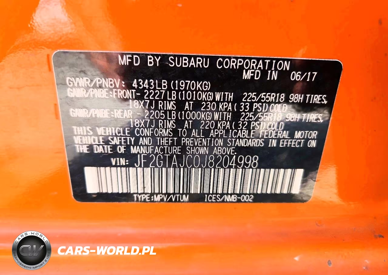 2018 Subaru Crosstrek Limited VIN:JF2GTAJC0J8204998 - 13