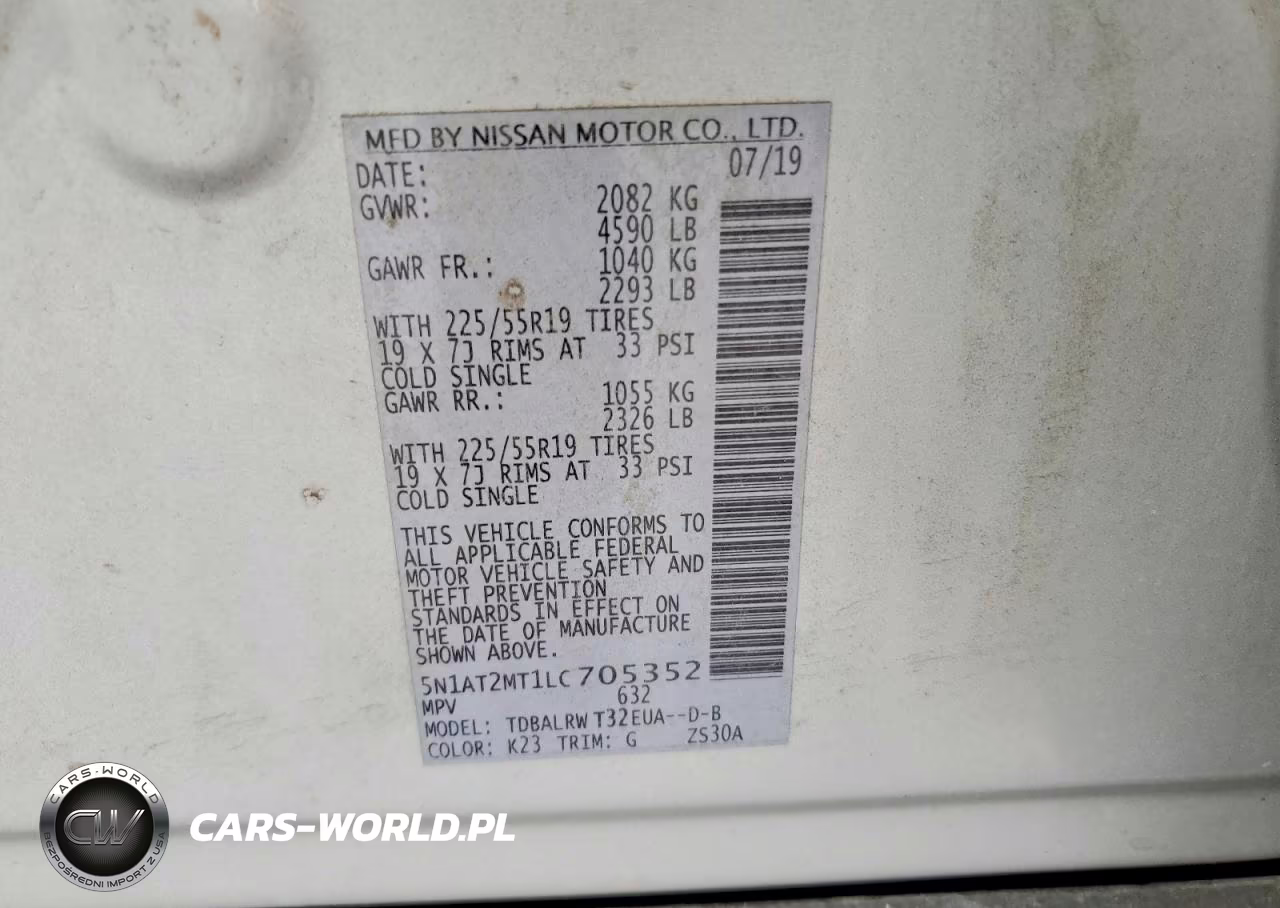 2020 Nissan Rogue Sl VIN:5N1AT2MT1LC705352 - 13