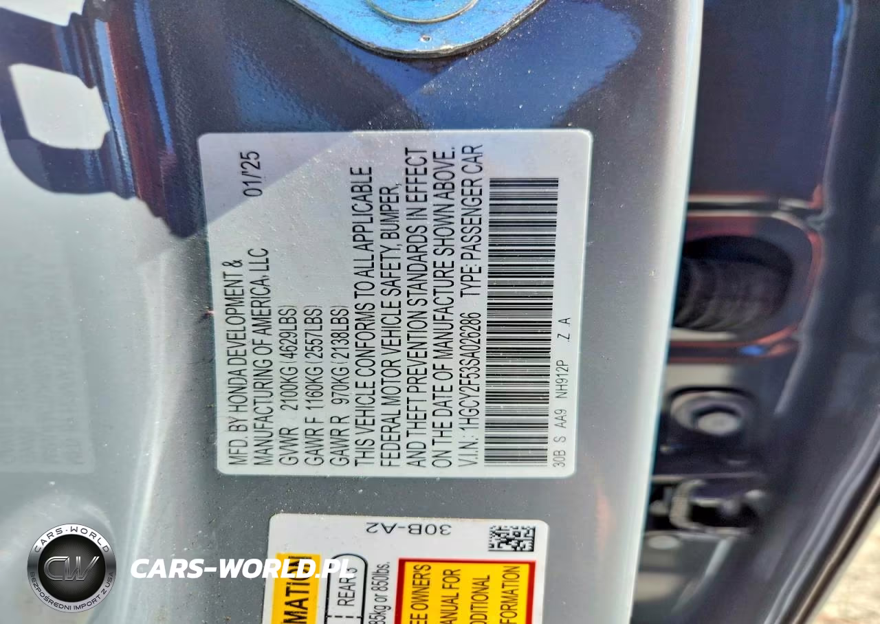 2025 Honda Accord Hybrid Sport VIN:1HGCY2F53SA026286 - 13