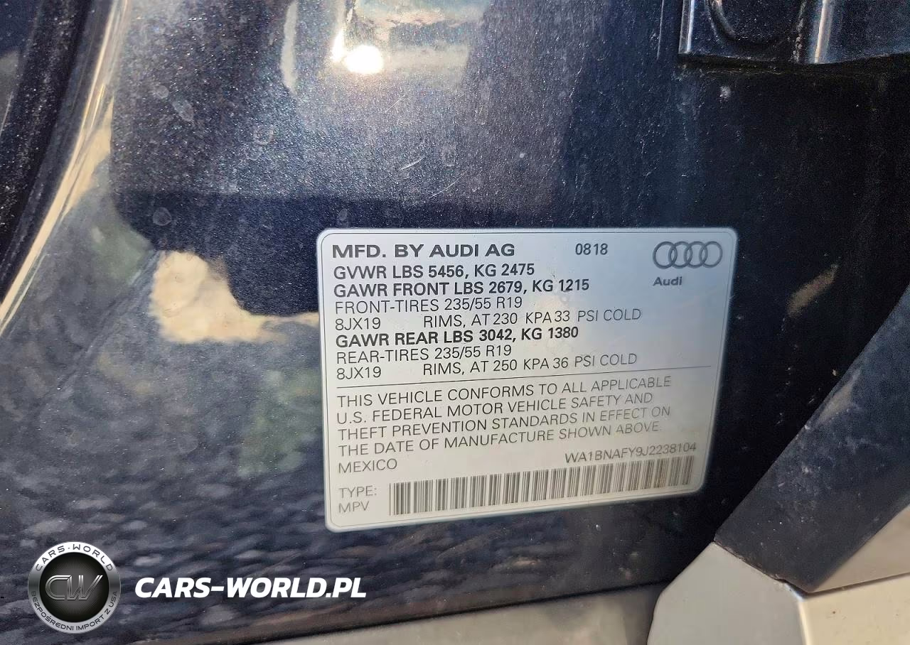 2018 Audi Q5 Premium Plus VIN:WA1BNAFY9J2238104 - 13