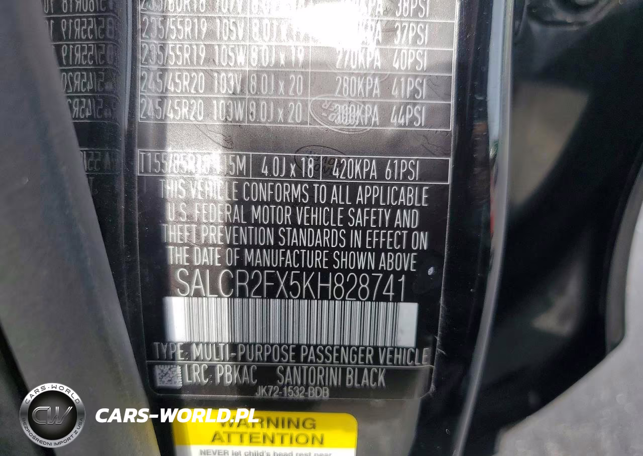 2019 Land Rover Discovery Sport Hse VIN:SALCR2FX5KH828741 - 12
