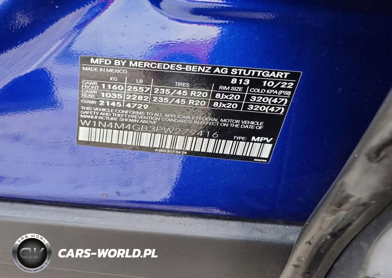 2023 Mercedes-Benz Glb 250 VIN:W1N4M4GB3PW279416 - 14