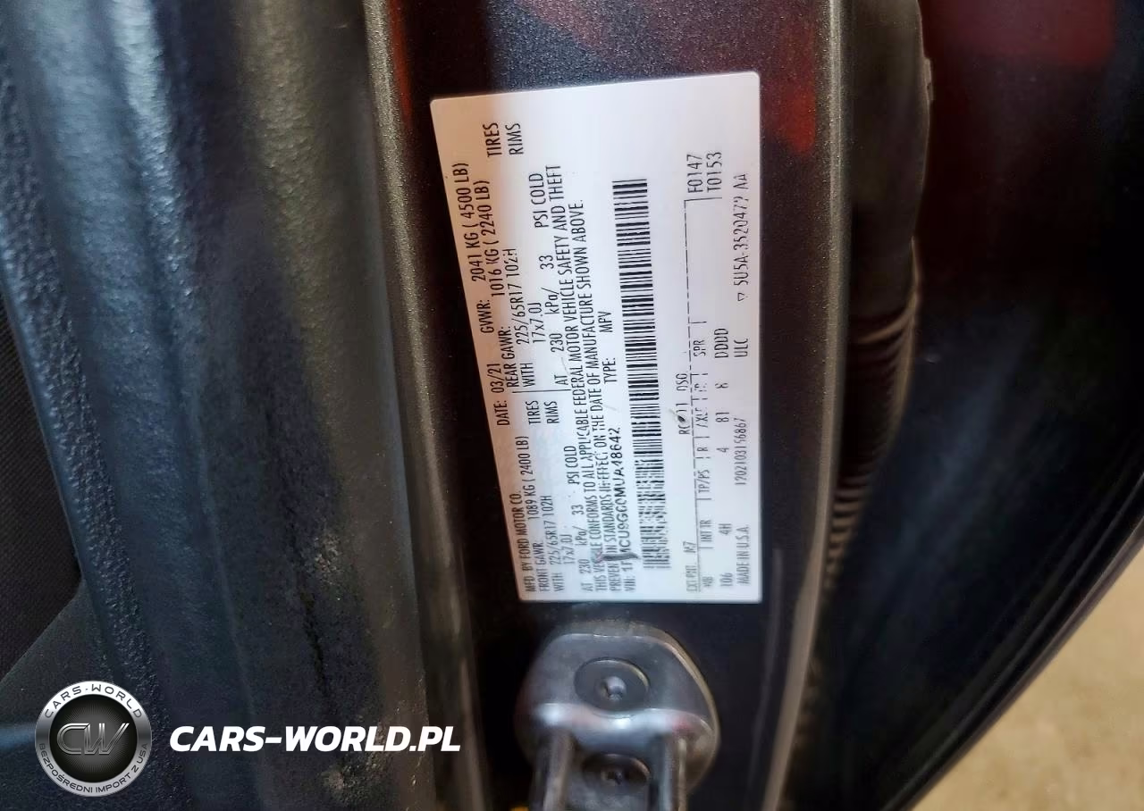 2021 Ford Escape Se VIN:1FMCU9G60MUA48642 - 13