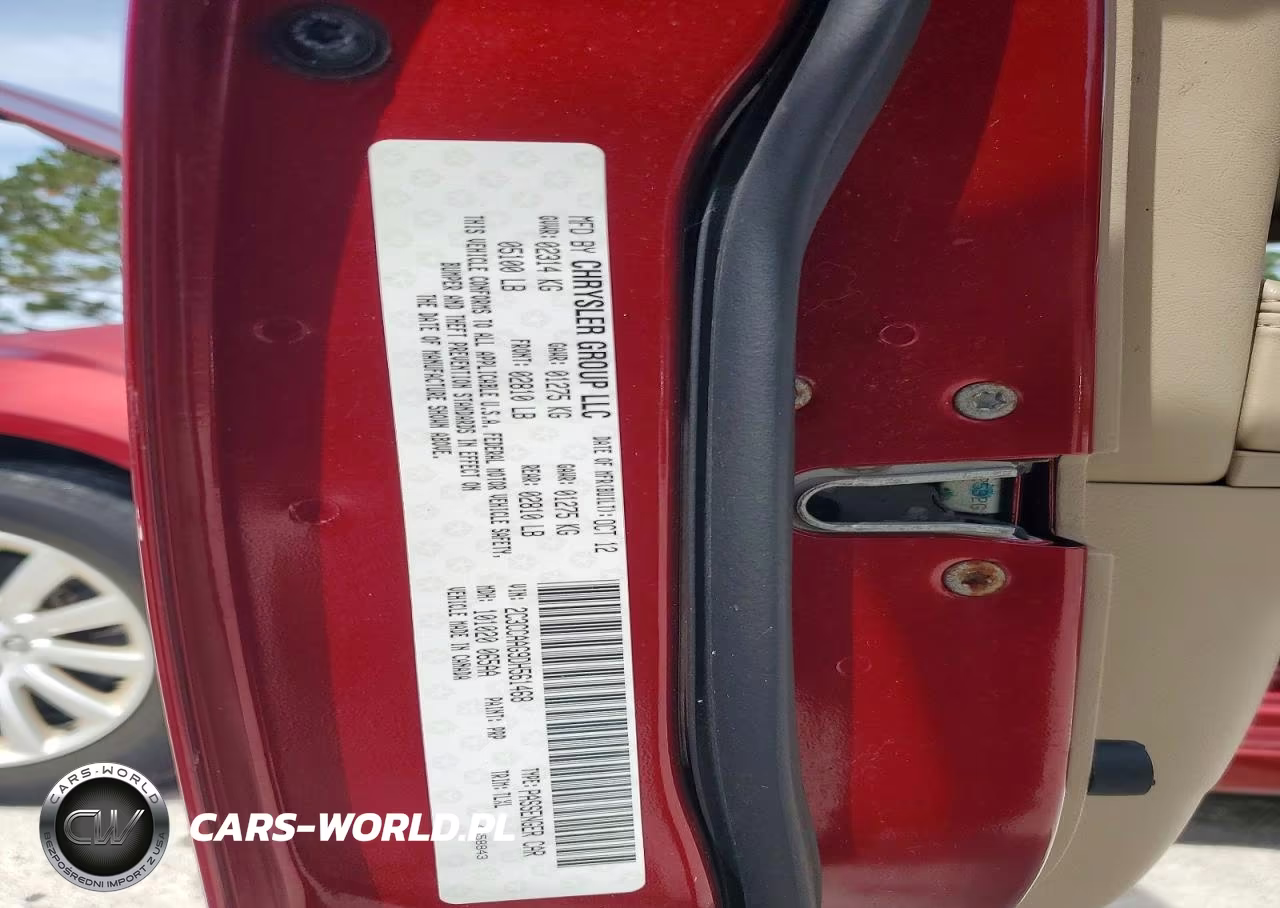 2013 Chrysler 300 VIN:2C3CCAAG9DH561468 - 12