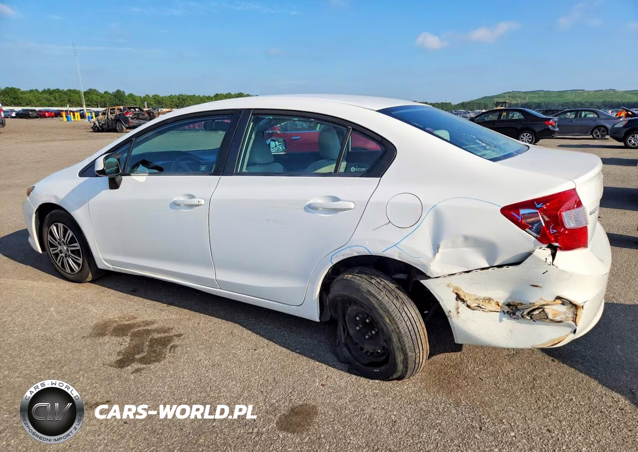 2012 Honda Civic Lx VIN:19XFB2F58CE103438 - 2