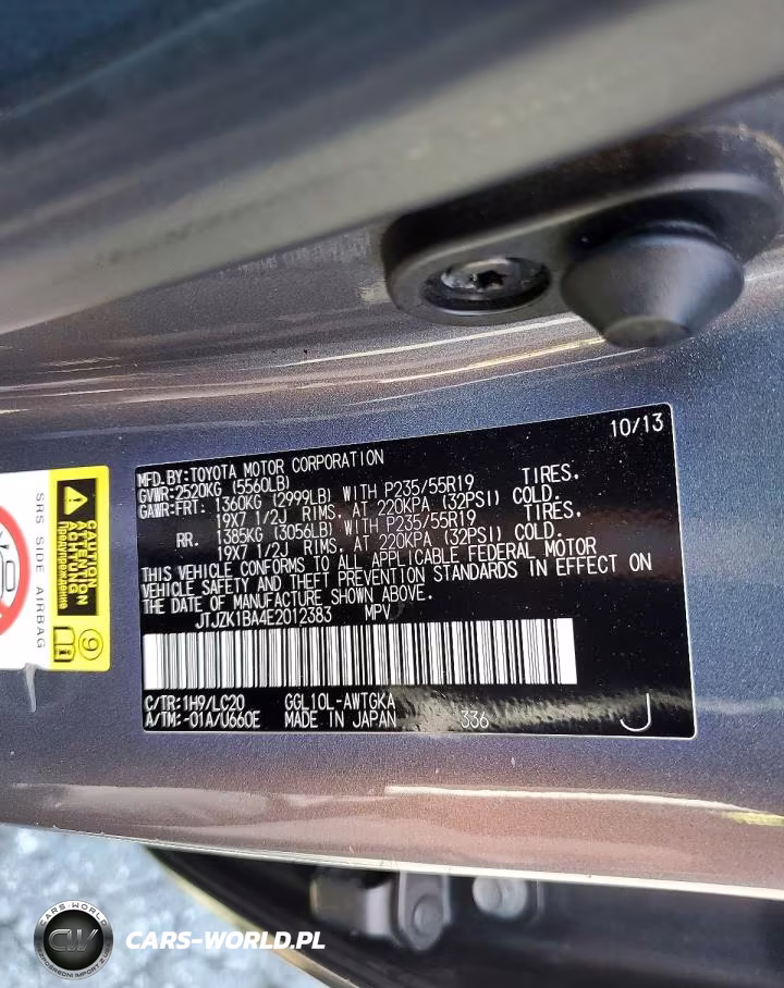 2014 Lexus Rx 350 VIN:JTJZK1BA4E2012383 - 13