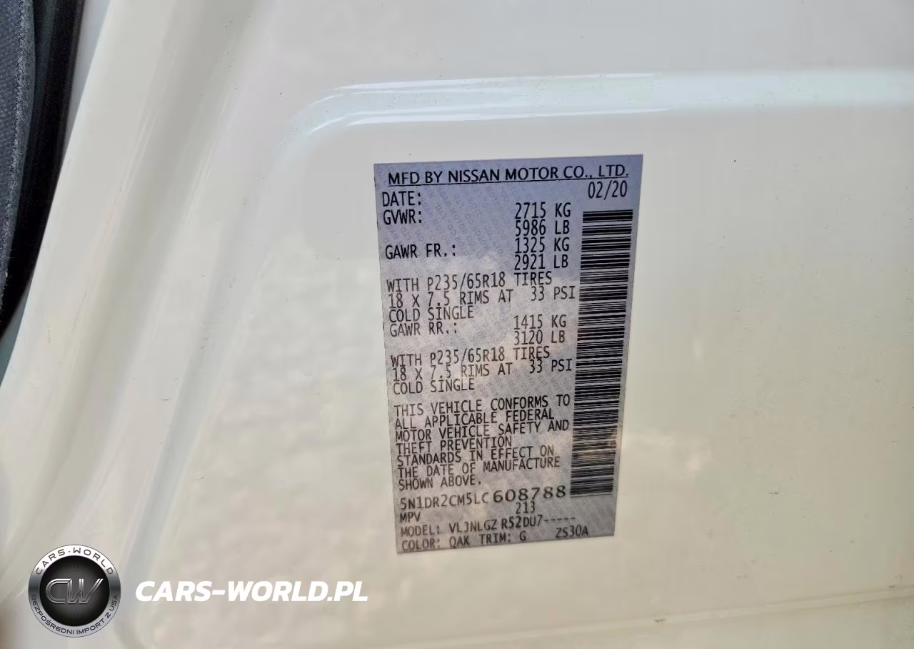 2020 Nissan Pathfinder Sl VIN:5N1DR2CM5LC608788 - 13