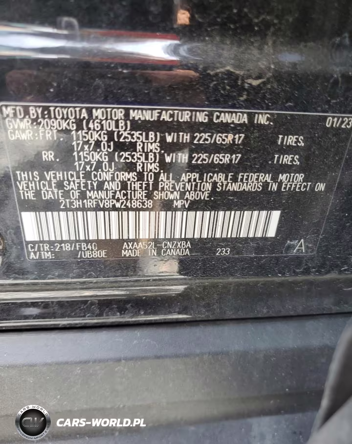 2023 Toyota Rav4 Le VIN:2T3H1RFV8PW248638 - 13
