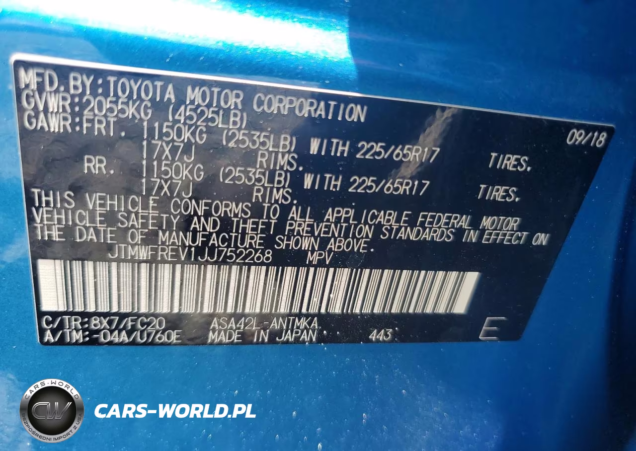 2018 Toyota Rav4 Xle VIN:JTMWFREV1JJ752268 - 14