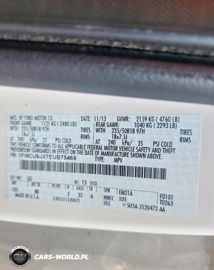 2014 Ford Escape Titanium VIN:1FMCU9JX7EUB75469 - 13