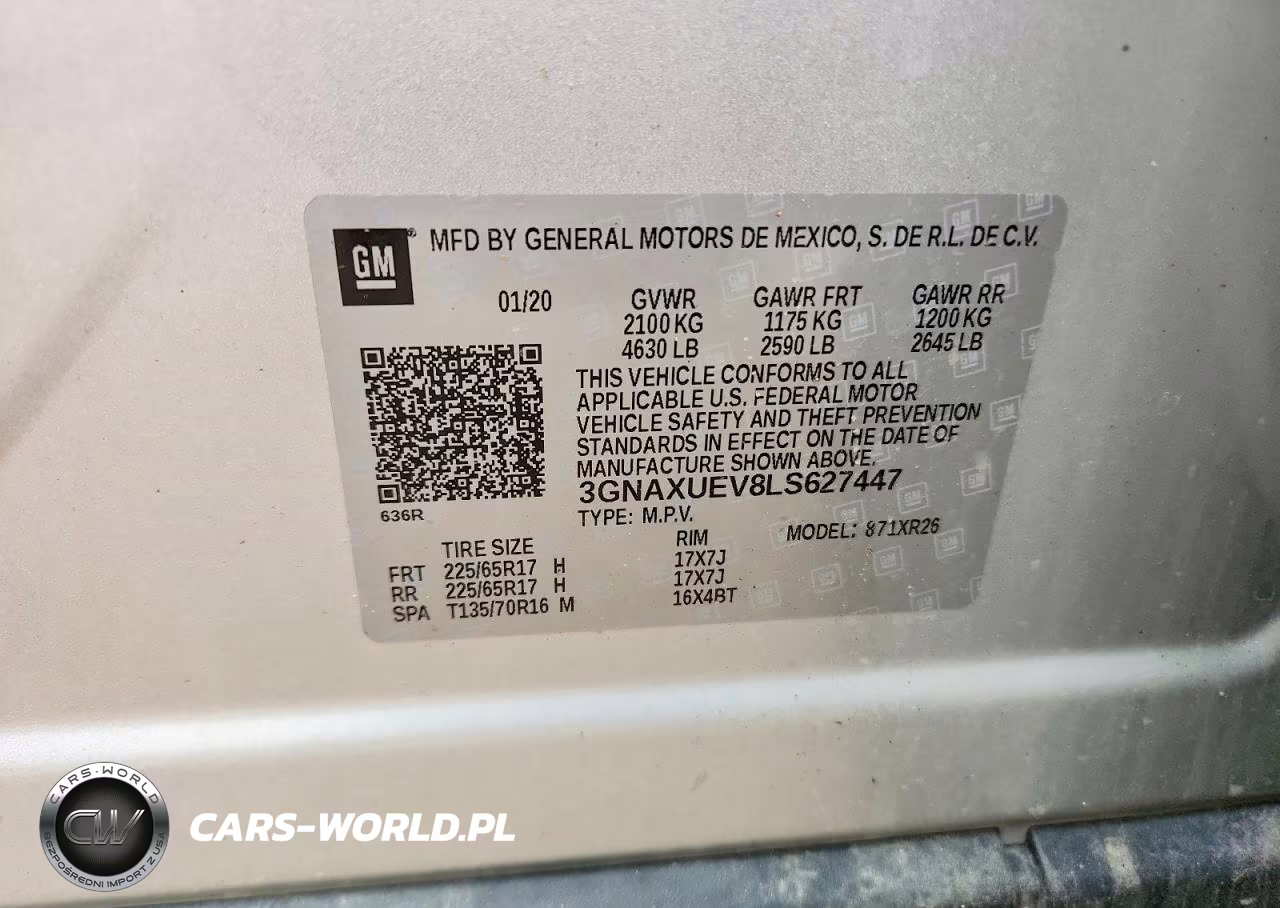 2020 Chevrolet Equinox Lt VIN:3GNAXUEV8LS627447 - 13