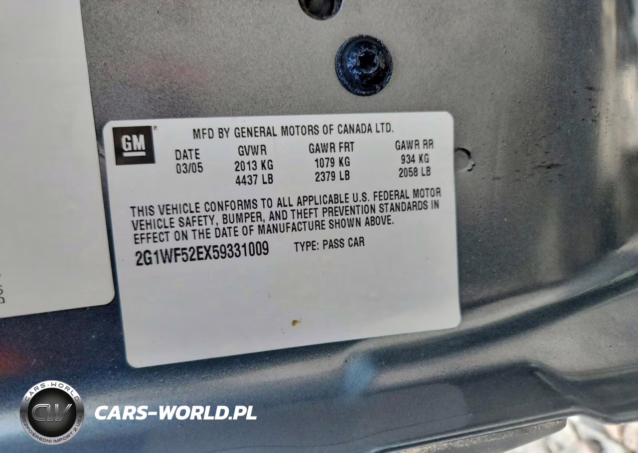 2005 Chevrolet Impala VIN:2G1WF52EX59331009 - 12