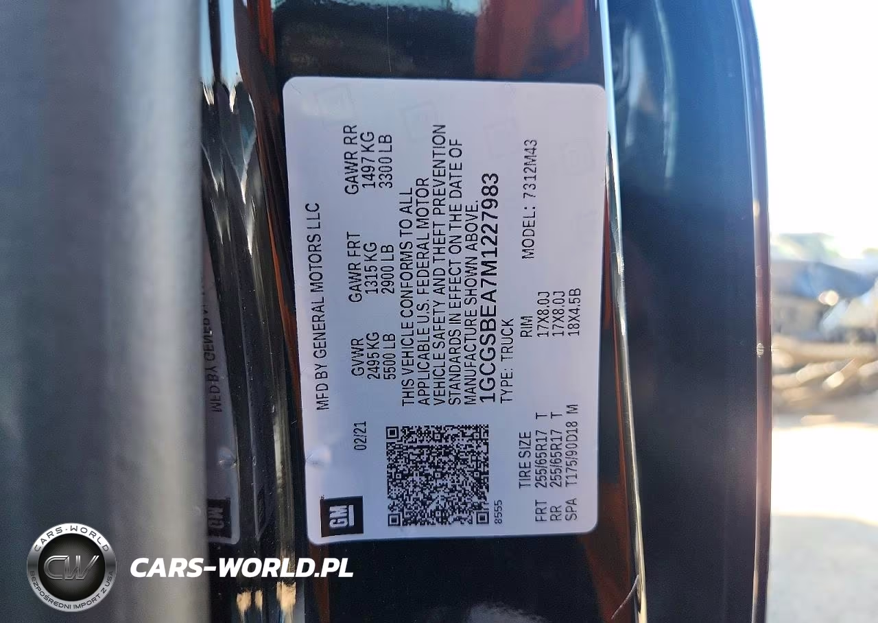 2021 Chevrolet Colorado VIN:1GCGSBEA7M1227983 - 12