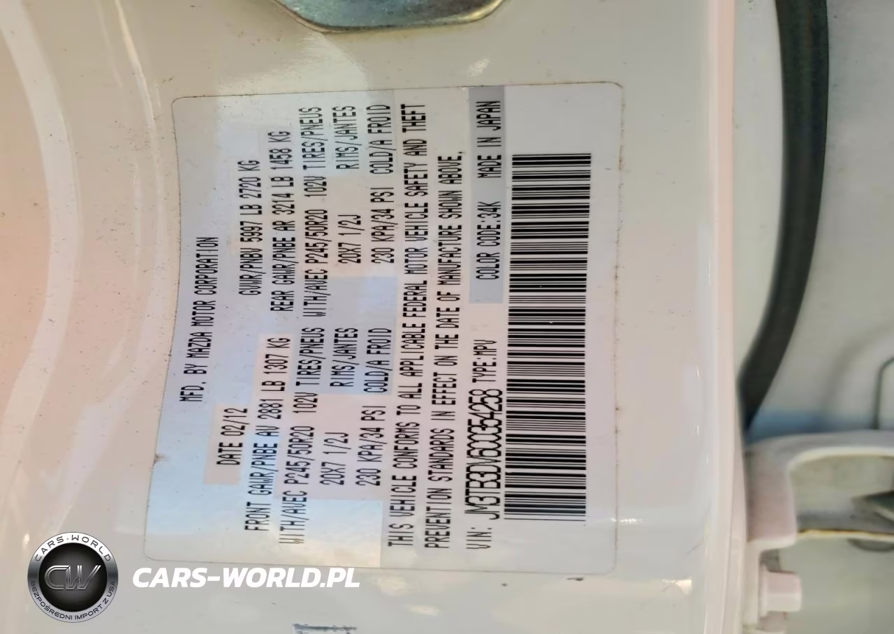 2012 Mazda Cx-9 VIN:JM3TB3DV6C0354258 - 13