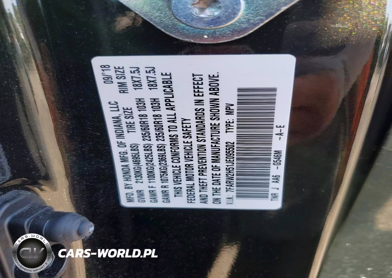 2018 Honda Cr-V Ex VIN:7FARW2H51JE095502 - 13