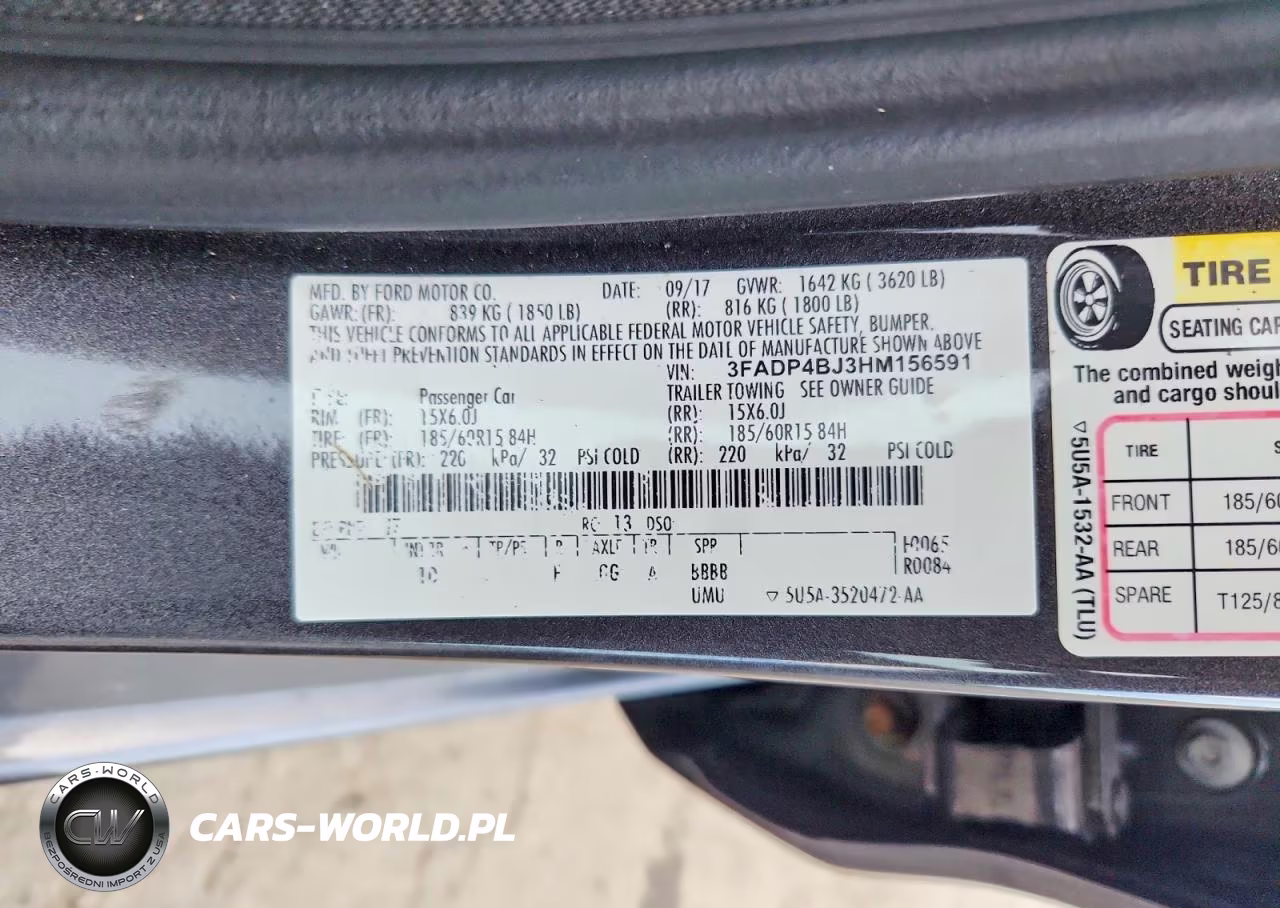 2017 Ford Fiesta Se VIN:3FADP4BJ3HM156591 - 12