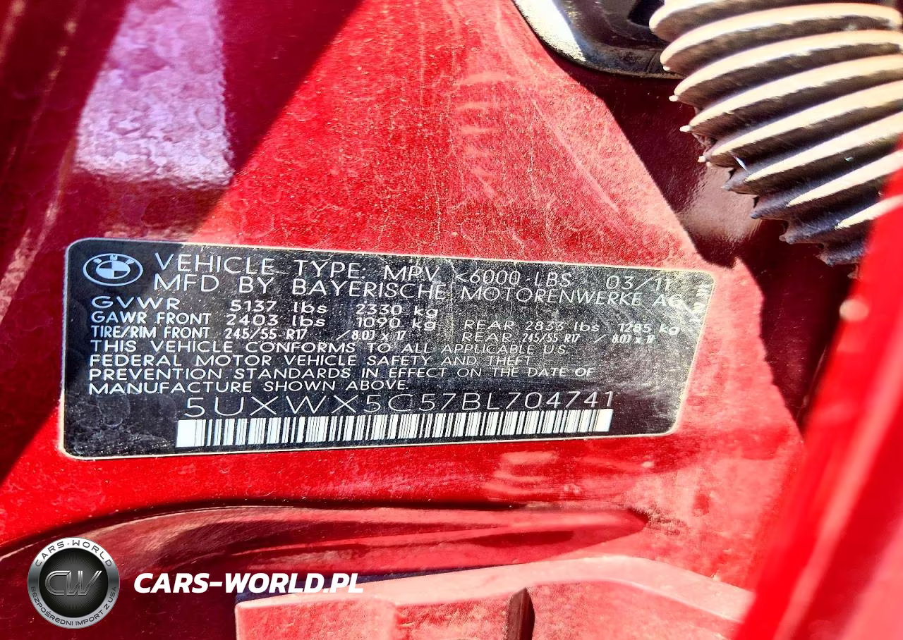 2011 BMW X3 xDrive28I VIN:5UXWX5C57BL704741 - 13